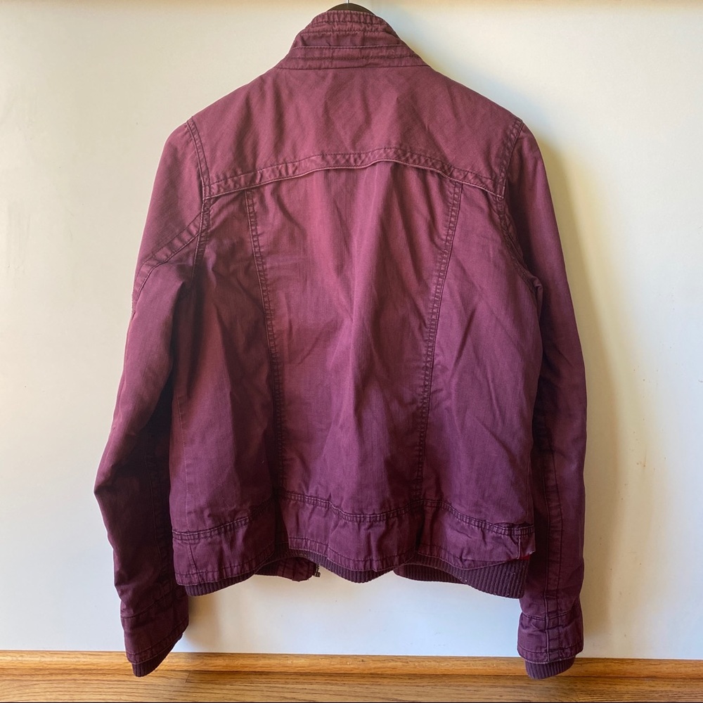 Mossimo Supply Co. Wine Utility Bomber Size L - Picture 2 of 8
